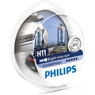 Лампа H11 12V 55W CRYSTAL VISION 12362CVSM PHILIPS