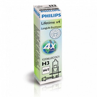 Лампа H3 12V LONGLIFE ECOVISION 12336LLECOC1 PHILIPS