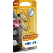 ЛАМПА СИГНАЛЬНАЯ W5W 12V 5W (к-т 2шт.)12961B2 PHILIPS