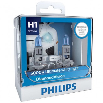 Лампа H1 12V 55W DIAMOND VISION (2ШТ)12258DVS2 PHILIPS