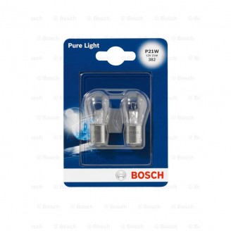 ЛАМПА P21W 12V 21W PURE LIGHT 1987301017 BOSCH