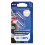 ЛАМПА W5W 12V 5W WHITE VISION (к-т 2шт.)12961NBVB2 PHILIPS
