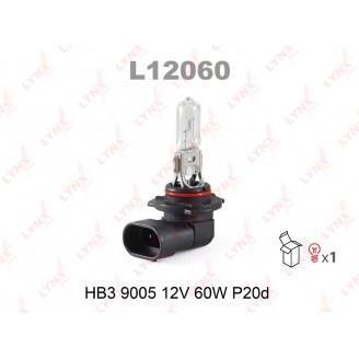 ЛАМПА НB3 12V 65W +35% LONG LIFE L12060 LYNX
