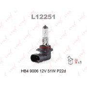 ЛАМПА НB4 12V 55W +35% LONG LIFE L12251 LYNX