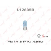 ЛАМПА НАКАЛИВАНИЯ W5W T10 12V 5W W2.1X9.5D BLUEL12805BLYNX