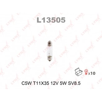 ЛАМПА C5W T11X35 12V 5W L13505 LYNX