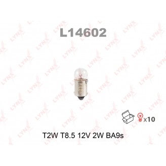 ЛАМПА T2W T8.5 12V 2W BA9S L14602 LYNX