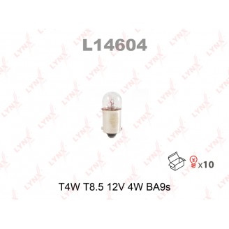 ЛАМПА T4W T8.5 12V 4W BA9S L14604 LYNX