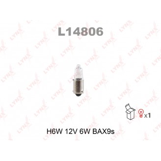 ЛАМПА НАКАЛИВАНИЯ H6W 12V 6W BAX9SL14806LYNX