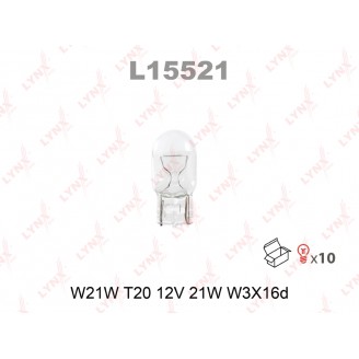 ЛАМПА НАКАЛИВАНИЯ W21W T20 12V 21W W3X16DL15521LYNX