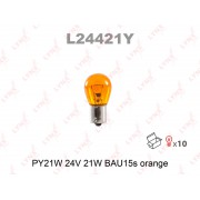 ЛАМПА PY21W 24V 21W BAU15S ORANGE L24421Y LYNX