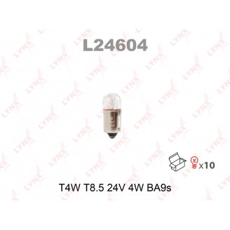 ЛАМПА T4W T8.5 24V 4W BA9S L24604 LYNX