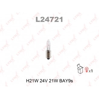 ЛАМПА НАКАЛИВАНИЯ H21W 24V 21W BAY9SL24721LYNX
