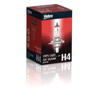 ЛАМПА Н4 12V 55/60W РK43T-38 +50% 32511 VALEO