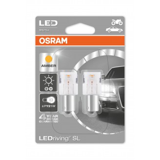 ЛАМПА СВЕТОДИОДНАЯ PY21W 12V 1,3W BAU15S(к-т 2шт) 7459YE02B OSRAM
