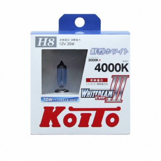 ЛАМПА H8 12V 35W WHITEBEAM (к-т 2шт)P0758W KOITO