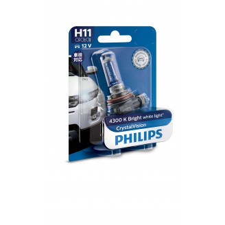 Лампа H11 12V 55W CRYSTAL VISION 12362CVB1 PHILIPS