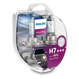Лампа H7 12V 55W +60% VISION PLUS (к-т 2шт.)12972VPS2 PHILIPS