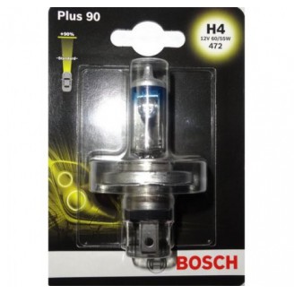 Лампа H4 12V 60/55W PLUS 90 1987301077 BOSCH
