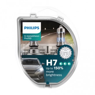 Лампа H7 12V 55W +150% X-TREME VISION PRO150(к-т 2шт.)12972XVPS2 PHILIPS