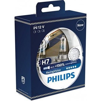 Лампа H7 12V 55W +150%  RACING VISION (к-т 2шт.)12972RVS2 PHILIPS