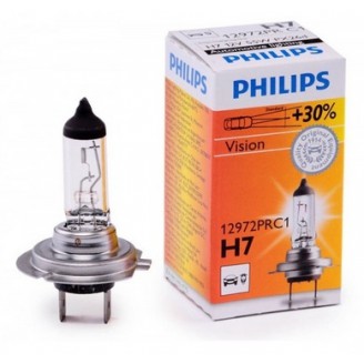 Лампа H7 12V 55W +30% VISION PREMIUM 12972PRC1 PHILIPS