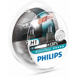 Лампа H1 12V 55W +100% X-TREME VISION (к-т 2шт.)12258XVS2 PHILIPS